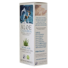 Load image into Gallery viewer, Aloe Cadabra Organic Lube Natural Aloe 2.5 Oz
