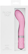 Load image into Gallery viewer, Pillow Talk Sassy G Spot Vibe W/swarovski Crystal Pink
