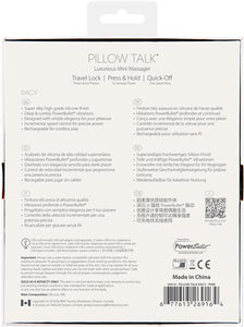 Pillow Talk Racy Vibe W/ Swarovski Crystal Pink