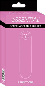 Power Bullet Essential 3.5in Rechargeable Bullet 12pc Display