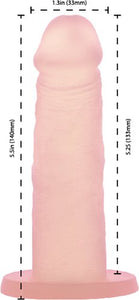 Addiction Cocktails 5.5 Silicone Dong Peach Bellini "