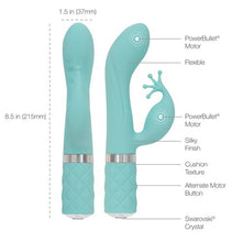 Load image into Gallery viewer, Pillow Talk Kinky Clitoral W/ Swarovski Crystal Teal
