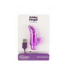 Load image into Gallery viewer, Rechargeable Frisky Finger Massager Purple
