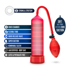 Load image into Gallery viewer, Performance Vx101 Enhancement Pump Red
