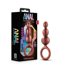 Load image into Gallery viewer, Anal Adventures Matrix Beaded Loop Plug Copper

