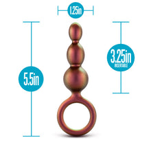 Load image into Gallery viewer, Anal Adventures Matrix Beaded Loop Plug Copper
