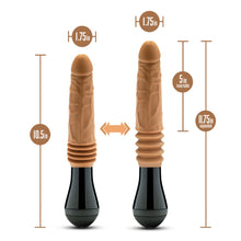 Load image into Gallery viewer, Dr Skin Dr. Arthur Thrusting Gyrating Vibrating Dildo Tan
