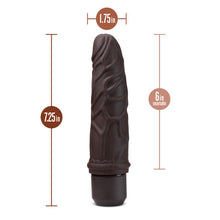 Load image into Gallery viewer, Dr. Skin Silicone Dr. Robert 7 In Vibrating Dildo Brown
