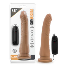 Load image into Gallery viewer, Dr Skin 8.5 Vibrating Realistic Cock W/suction Cup Mocha&quot;
