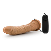 Load image into Gallery viewer, Dr Skin 8.5 Vibrating Realistic Cock W/suction Cup Mocha&quot;
