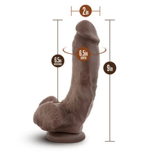 Load image into Gallery viewer, Dr Skin Mr Mayor 9 Dildo W/ Suction Cup Chocolate &quot;
