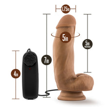 Load image into Gallery viewer, Coverboy Mma Fighter Vibrating 7 Realistic Cock Mocha &quot;
