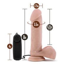 Load image into Gallery viewer, Coverboy Goalie Vibrating 8 Realistic Dildo Vanilla &quot;
