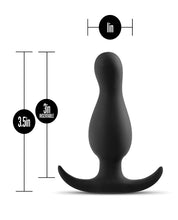 Load image into Gallery viewer, Anal Adventures Platinum Curve Plug Black
