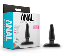 Load image into Gallery viewer, Anal Adventures Basic Anal Plug - Small - Black
