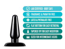Load image into Gallery viewer, Anal Adventures Basic Anal Plug - Medium - Black
