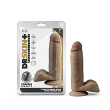 Load image into Gallery viewer, Dr Skin Plus 7in Poseable Girthy Dildo Mocha
