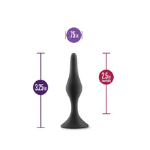 Load image into Gallery viewer, Anal Adventures Beginner Anal Plug Small Black
