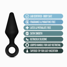 Load image into Gallery viewer, Anal Adventures Platinum Silicone Loop Plug Kit Black
