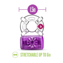 Load image into Gallery viewer, Play With Me Pleaser C-ring Purple Rechargeable
