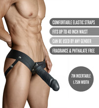 Load image into Gallery viewer, Dr Skin 7in Hollow Strap On Black
