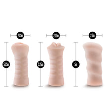 Load image into Gallery viewer, M For Men 3 Pk Vibrating Self Lubricating Stroker Sleeve Kit Vanilla
