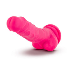 Load image into Gallery viewer, Neo 7.5 Dual Density Cock W/balls Neon Pink &quot;
