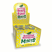 Load image into Gallery viewer, Super Fun Penis Mints 5pc Bags Display Of 100 Bags
