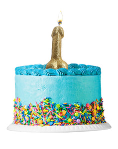 Glitterati Golden Glitter Penis Candle