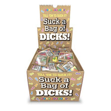 Load image into Gallery viewer, Suck A Bag Of Dicks Display Of 100 .15 Oz Bags
