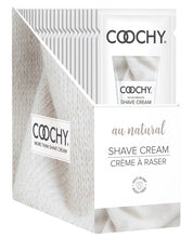 Load image into Gallery viewer, Coochy Shave Cream Au Natural Foil 15ml 24pc Display
