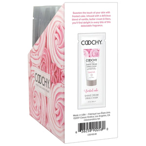 Coochy Shave Cream Frosted Cake Foil 15 Ml 24pc Display
