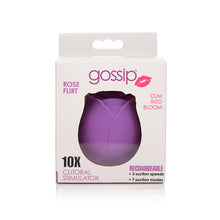 Load image into Gallery viewer, Gossip Rose 10x Silicone Clit Suction Stimulator Violet
