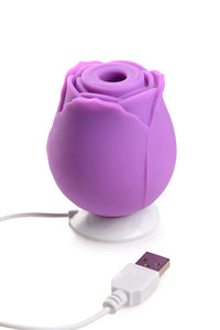 Gossip Rose 10x Silicone Clit Suction Stimulator Violet