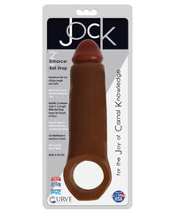 Jock 2in Enhancer W/ Ball Strap Chocolate