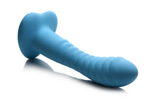 Load image into Gallery viewer, Simply Sweet Ribbed Silicone Dildo Blue
