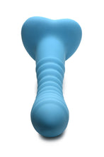 Load image into Gallery viewer, Simply Sweet Ribbed Silicone Dildo Blue
