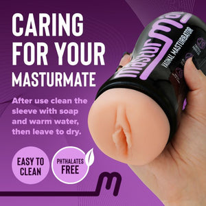 Masturmate Realistic Feel Male Stroker - Vagina - Mocha