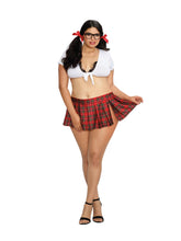 Load image into Gallery viewer, Homeroom Hottie White Red Queen Size
