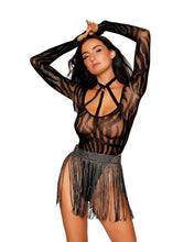 Load image into Gallery viewer, Swirl Knit Teddy &amp; Harness Set Black O/s
