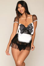 Load image into Gallery viewer, Maid To Please Babydoll Costume Set Black O/s
