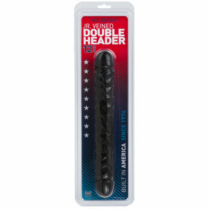 Jr. Veined Dbl Header-black 12in Cd