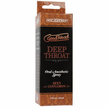 Load image into Gallery viewer, Goodhead Deep Throat Spray Cinnamon

