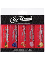 Load image into Gallery viewer, Goodhead Oral Delight Gel 5 Pk Assorted Flavors
