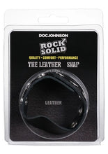 Load image into Gallery viewer, Rock Solid Leather 5 Snap Black
