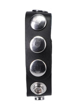 Load image into Gallery viewer, Rock Solid Leather 5 Snap Black
