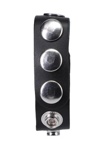 Rock Solid Leather 5 Snap Black