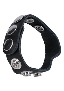 Rock Solid Leather 5 Snap Black