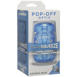 Main Squeeze Pop Off Optix Crystal Blue Stroker