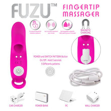 Load image into Gallery viewer, Fuzu Vibrating Rechargeable Fingertip Massager Pink
